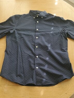 NWOT Banana Republic Slim Fit Non IRON LS Button Down Dress Shirt XL